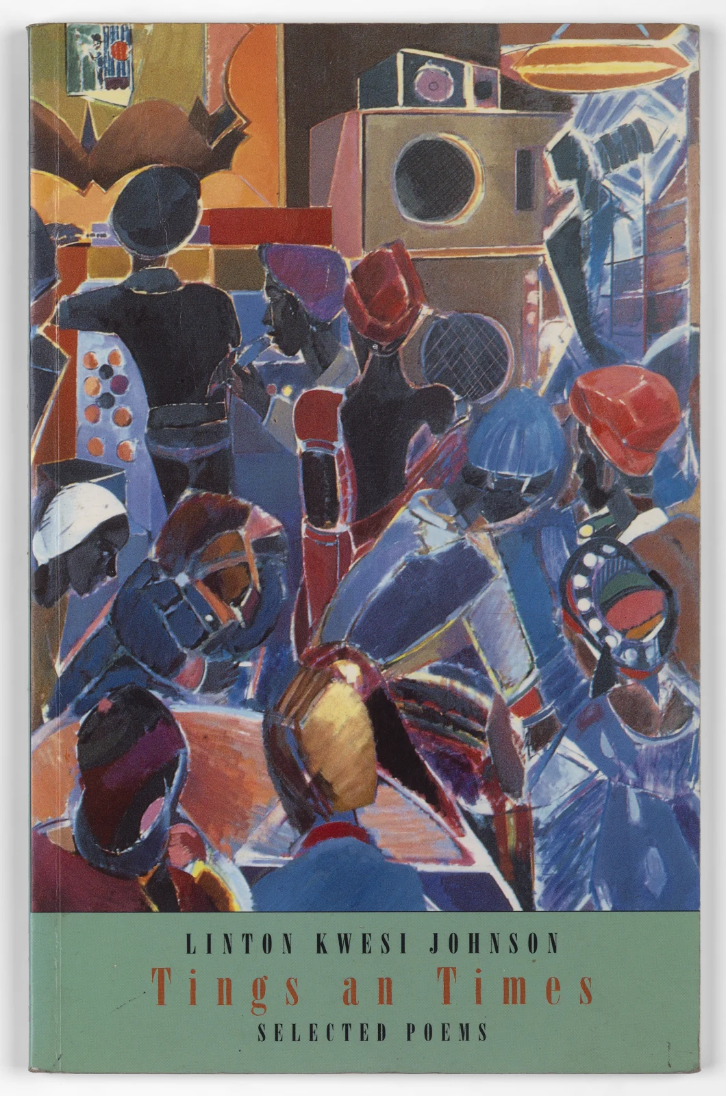 <p><span lang="EN-US">(cover by Denzil Forester) ‘Tings and Times: Selected Poems’, Linton Kwesi Johnson (1997)</span><span></span></p>